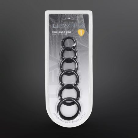 Cockring Classic Silicone zestaw 6 cockringów