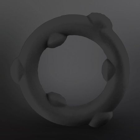 Silicone Cockring SPINNER Oxballs 25 mm Black