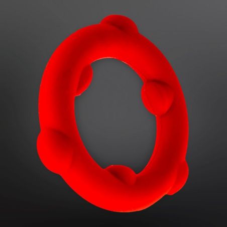Cockring silicone SPINNER Oxballs 25 mm Rouge