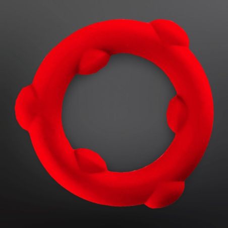 Cockring silicone SPINNER Oxballs 25 mm Rouge