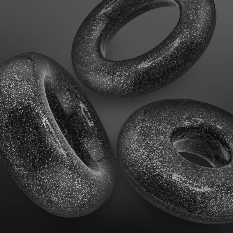 Cockringe Oxballs COCKPACK multi design 3-Pack Black Mica