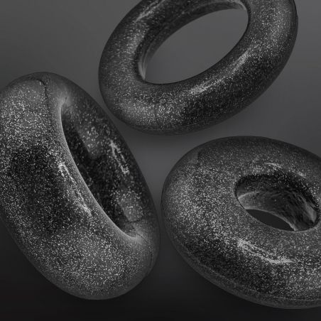 Cockringe Oxballs COCKPACK multi design 3-Pack Black Mica