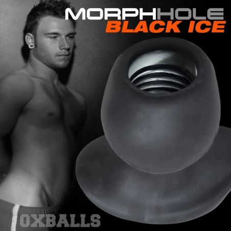 Plug analny Oxballs MORPHHOLE-1 Gaper Black Ice S