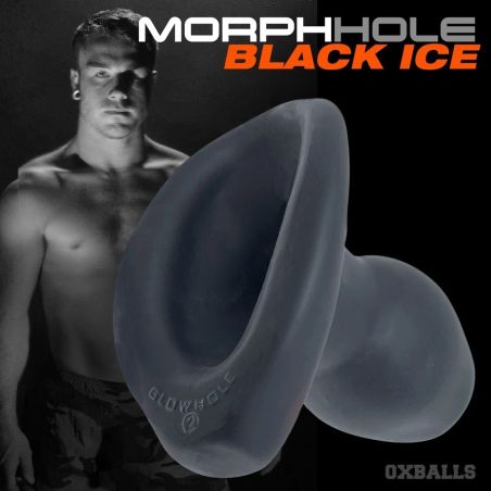 Plug analny Oxballs MORPHHOLE-1 Gaper Black Ice S