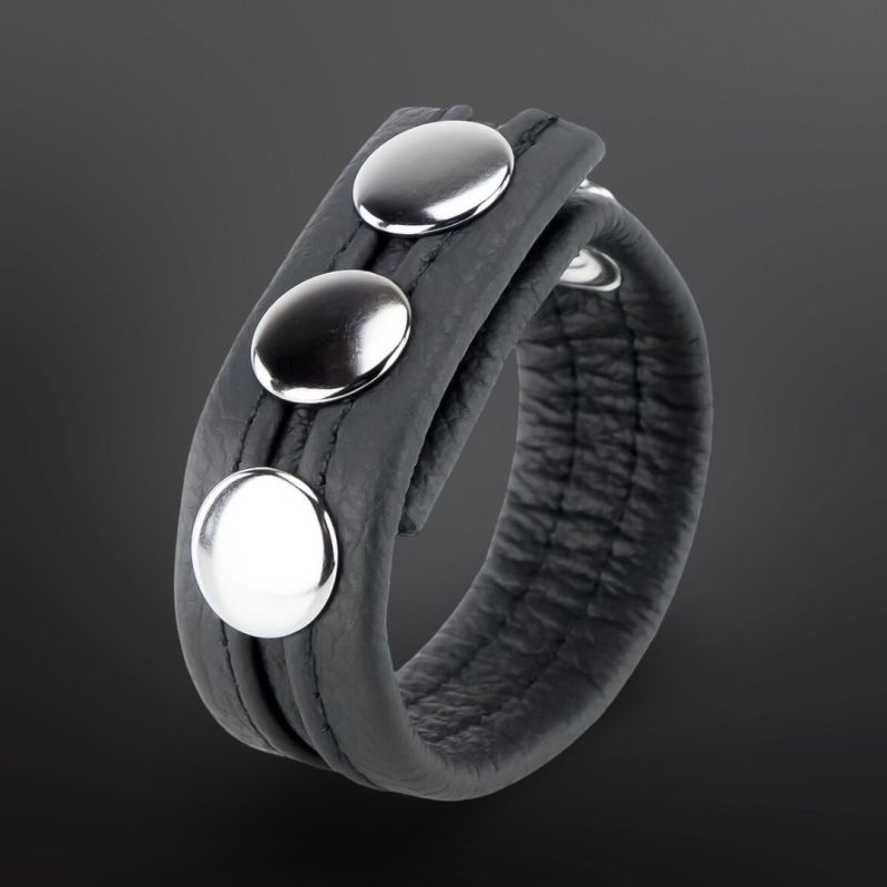 Adjustable Leather Cockring The Red Black