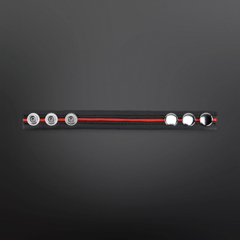 Cockring The Red Cuir Adjustable Rouge