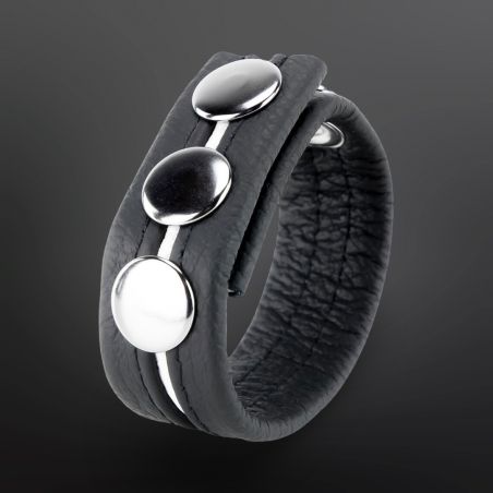 Adjustable Leather Cockring The Red White