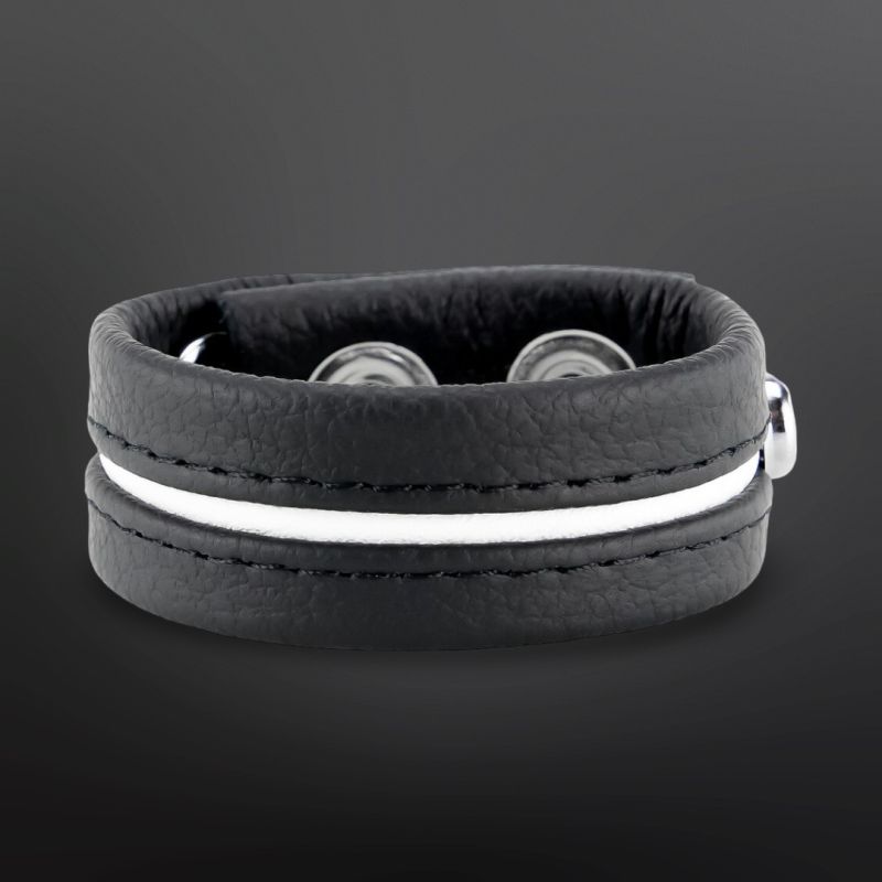 Adjustable Leather Cockring The Red White